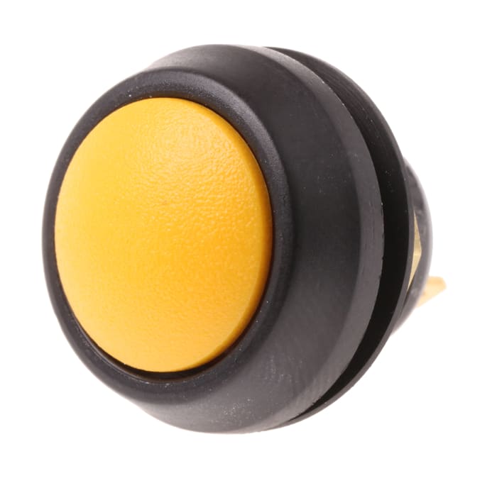 ITW Switches 59 Series Miniature Push Button Switch, Momentary, Panel Mount, 13.65mm Cutout, SPST, Clear LED, 125V ac,