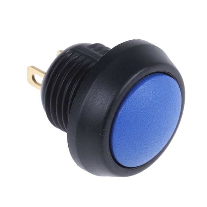 ITW Switches 59 Series Miniature Push Button Switch, Momentary, Panel Mount, 13.65mm Cutout, SPST, Clear LED, 125V ac,