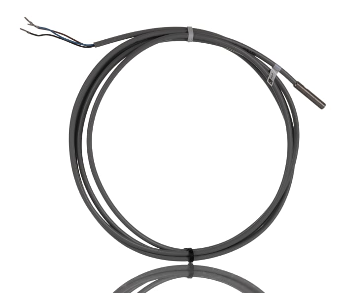Pepperl + Fuchs Inductive Threaded Barrel Proximity Sensor, M5, 0.8 mm Detection, PNP NO, 10 → 30 V dc