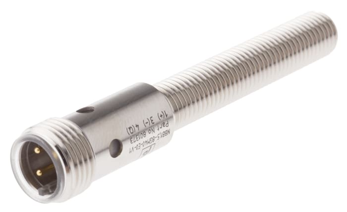 Pepperl + Fuchs Barrel-Style Proximity Sensor, M8 x 1, 1.5 mm Detection, NPN-NO Output, 10 → 30 V dc, IP67