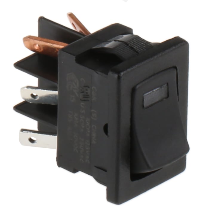 C & K Illuminated DPST, On-Off Rocker Switch Panel Mount
