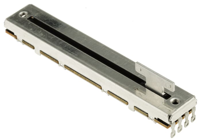 Alps Alpine RS60N Serisi Slide Pot (Sürgülü Potansiyometre), Maks. Direnç 10kΩ, ±20%, 0,2W, Lehim Uçlu