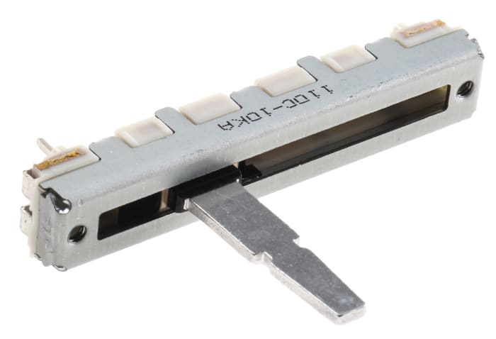 Posuvný potenciometr, řada: RS30 10kΩ ±20% 0.1W Posuvný, Průchozí otvor Alps Alpine 30mm