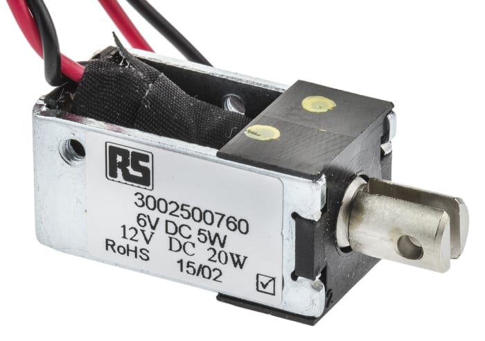 BLP Linear Solenoid, 6 V dc, 30 x 14 x 16 mm