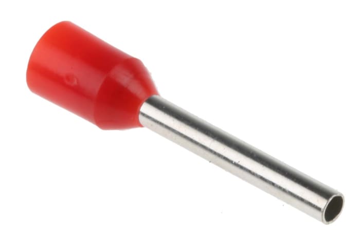 Embout à sertir RS PRO, 1mm², Rouge, longueur 12mm