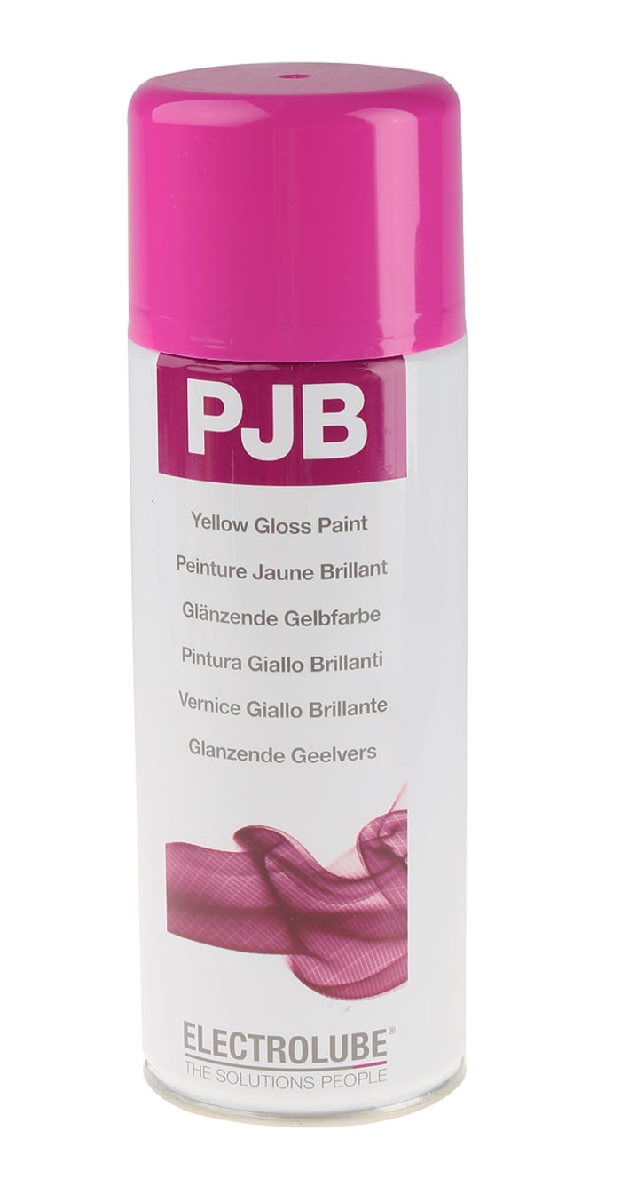 Peinture aérosol Electrolube PJB, Jaune Brillant, 400ml