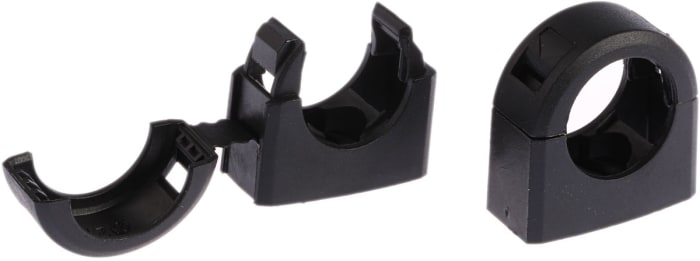 Adaptaflex Conduit Clip, Conduit Fitting, 20mm Nominal Size, Nylon 66, Black