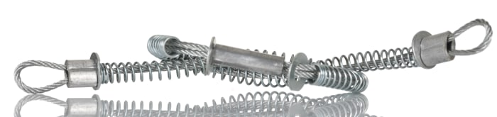 RS PRO 22in Long Galvanised Steel Hose Whipcheck, 1/2in Hose Size Compatibility