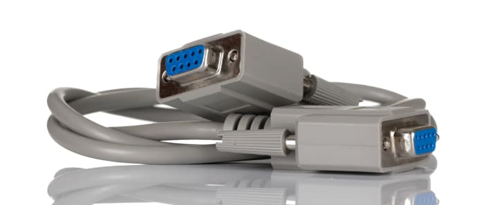 Cable serie RS PRO, long. 1m, con. A: Sub-D de 9 contactos Hembra, con. B: Sub-D de 9 contactos Hembra