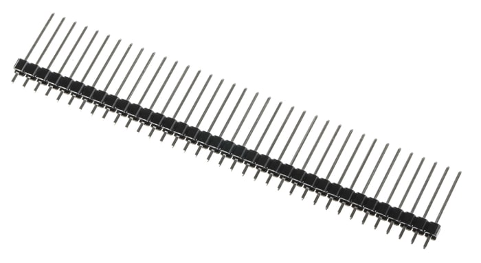 RS PRO Straight Through Hole Pin Header, 36 Contact(s), 2.54mm Pitch, 1 Row(s), Unshrouded