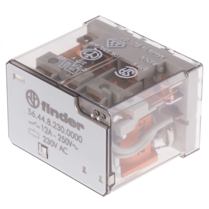 Relais de puissance Finder 56 Series, 4 RT, bobine 230V c.a. Montage sur CI 2W