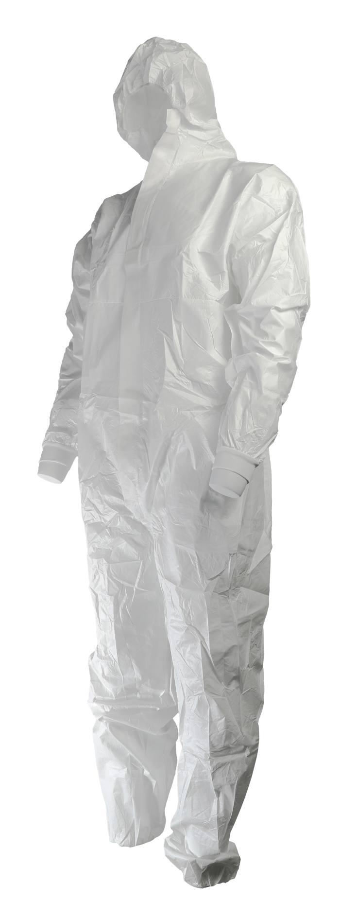 Combinaison de protection à capuche RS PRO,Taille XL Unisexe en Polyéthylène, Blanc