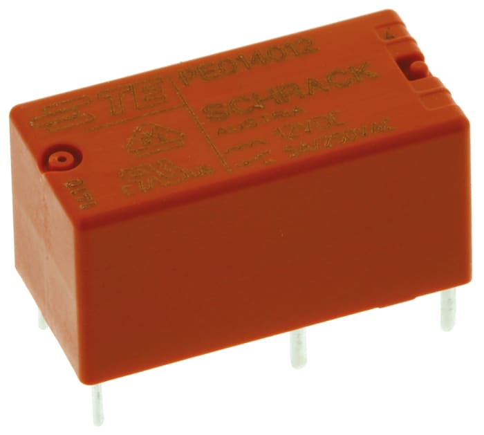 PE014012 TE Connectivity TE Connectivity PCB Mount Power Relay, 12V