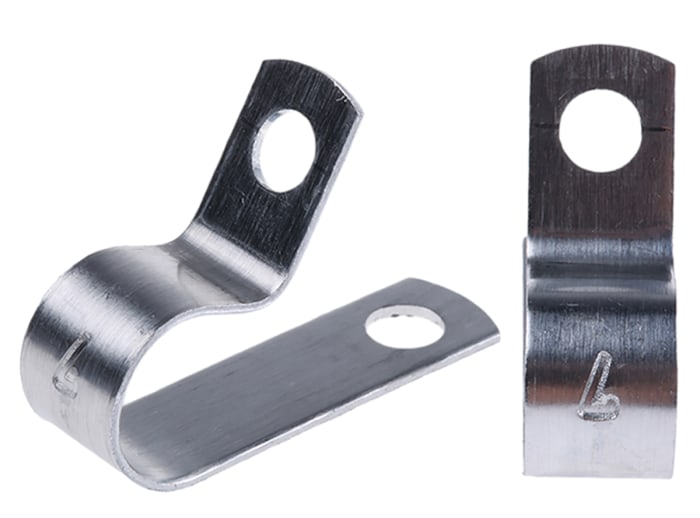 Essentra Natural Aluminium Cable Clip, 11.1mm Max. Bundle