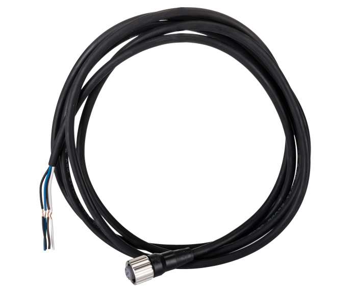 Omron Straight Female M12 to Unterminated Sensor Cable, 2m