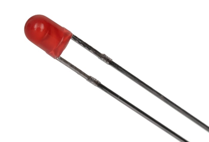 50 X Rosso 3mm LED Acqua Trasparente 1000mcd 30