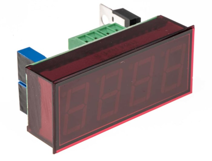 Murata, LED Dijital Ampermetre, 3,5-Dijit, %±1, 0°C - +60°C, 53,8 x 22,3 mm