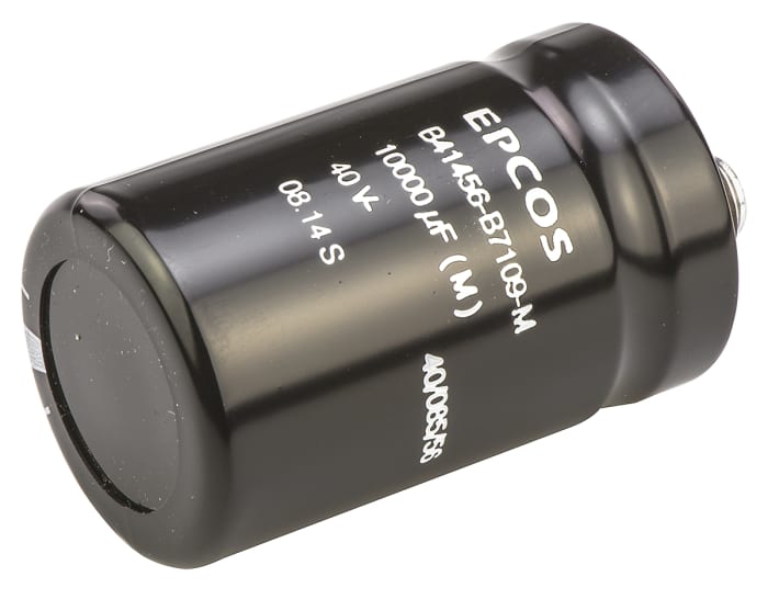 Epcos 10000μF Electrolytic Aluminium Electrolytic Capacitor 40V dc - B41456B7109M