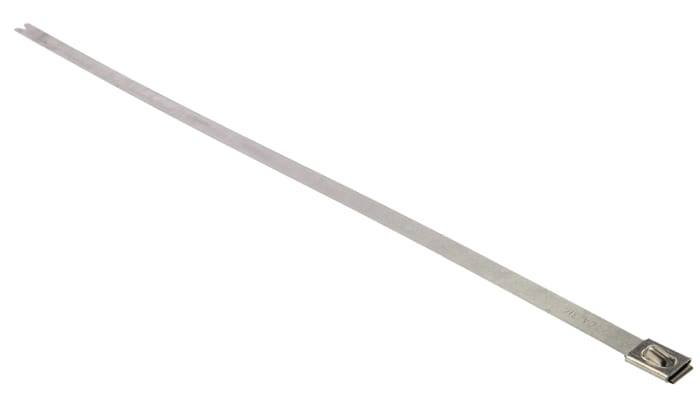 Serre-câble HellermannTyton MBT14H, 362mm x 7.9 mm, Métallique, en Acier Inoxydable 316, x 50