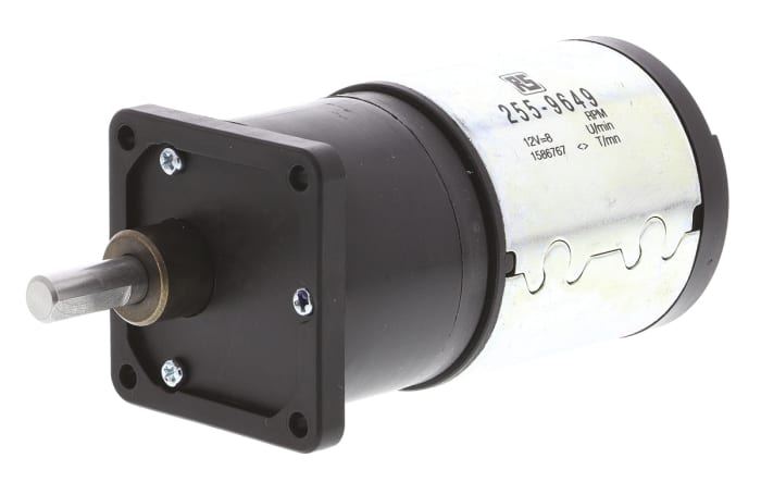 RS PRO, 12 V dc, 60 Ncm, Brushed DC Geared Motor, Output Speed 8 rpm