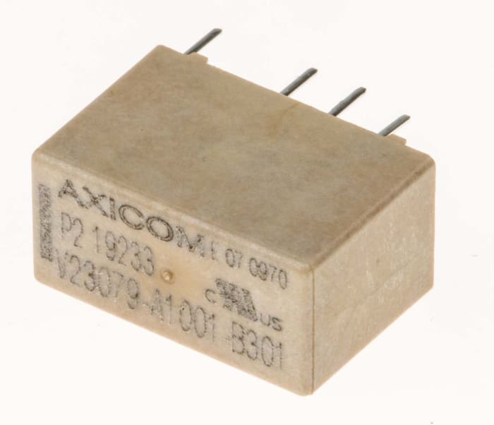TE Connectivity PCB Mount Signal Relay, 5V dc Coil, 2A Switching Current, DPDT