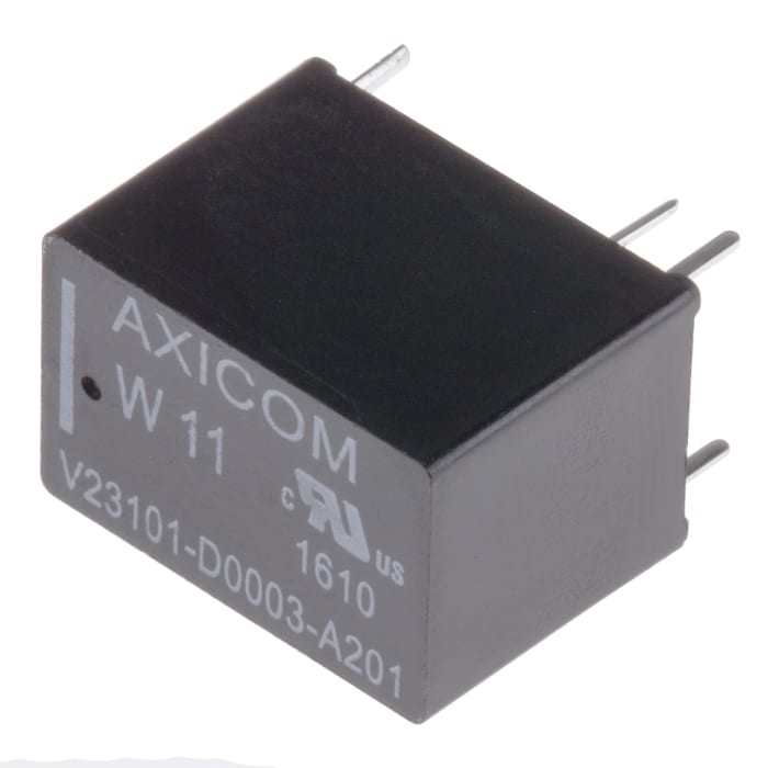TE Connectivity PCB Mount Signal Relay, 5V dc Coil, 1.25A Switching Current, SPST