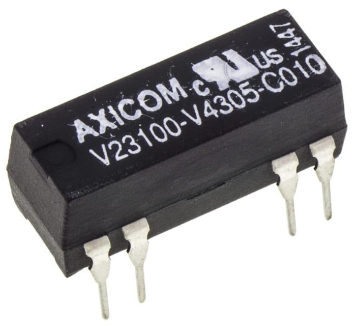 TE Connectivity PCB Mount Reed Relay, 5V dc Coil, SPDT, 175V dc Max, 200Ω