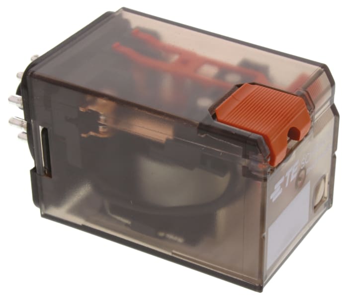 TE Connectivity Plug In Power Relay, 24V dc Coil, 10A Switching Current, 3PDT
