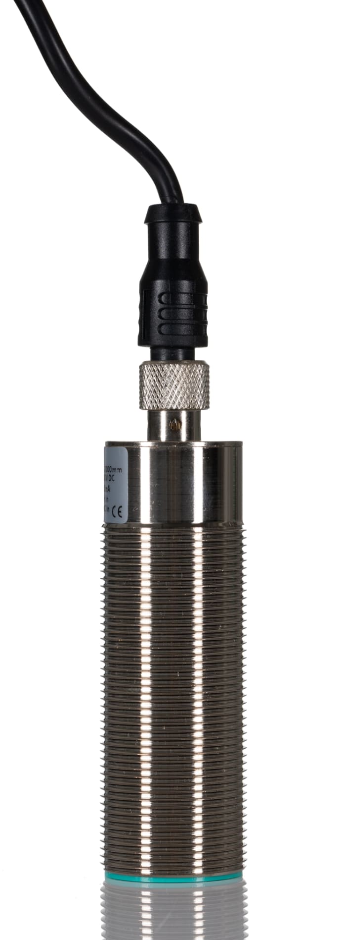 RS PRO Ultrasonic Threaded Barrel Proximity Sensor, M30, 2 m Detection 4-20 mA, 10 → 30 V dc