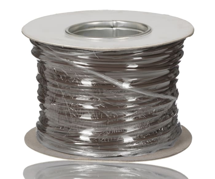 RS PRO 1015 Series Brown Hook Up Wire, 18 AWG, 16, 100 m, Polyvinyl Chloride