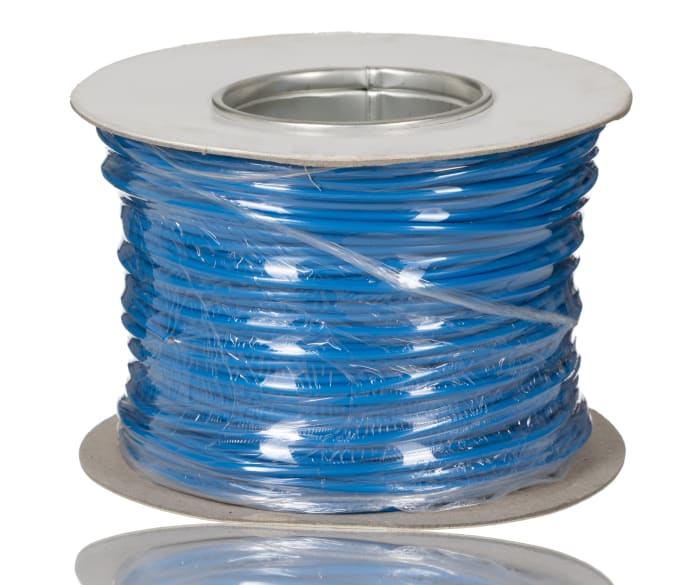 Cable de conexión 1015 RS PRO, área transversal 2.5 mm² Cable de PVC Filamentos del Núcleo 45 Azul, 1 kV dc Cloruro de