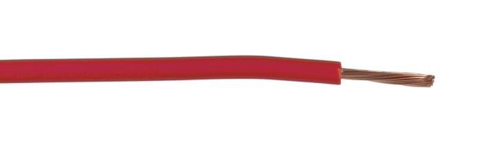 RS PRO, RS PRO Red 2.5 mm² Hook Up Wire, 14 AWG, 45/0.25mm, 100m, PVC  Insulation, 256-7038