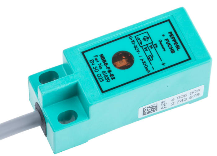 Pepperl + Fuchs Inductive Block Proximity Sensor, 5 mm Detection, PNP NO, 10 → 30 V dc
