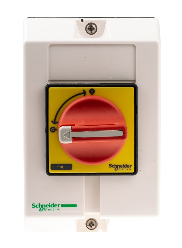 Schneider Electric 3P Pole Panel Mount Isolator Switch - 16A Maximum Current, 5.5kW Power Rating, IP65