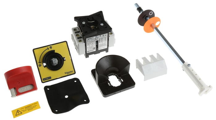 Schneider Electric 3P Pole Panel Mount Isolator Switch - 32A Maximum Current, 11kW Power Rating, IP65