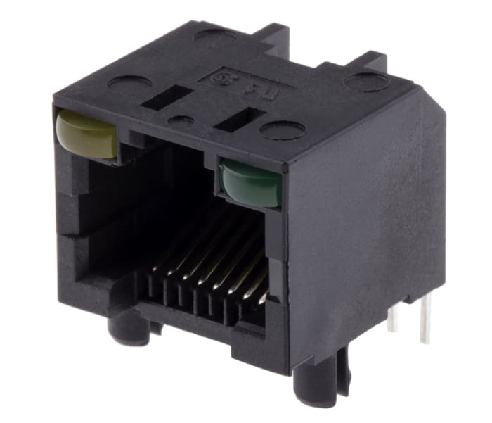 Connecteur RJ45 Amphenol Communications Solutions série RJHS Femelle, Non blindé Traversant, ports Angle Droit