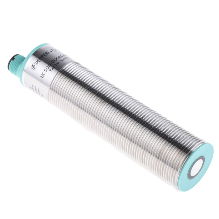 Pepperl + Fuchs Ultrasonic Threaded Barrel Proximity Sensor, M30, 500 mm Detection 0-10 V/4-20 mA, 10 → 30 V dc