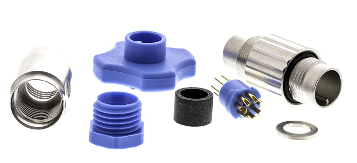 TE Connectivity Circular Connector, 7 Contacts, Cable Mount, Subminiature Connector, Plug, Male, IP65, TRIAD 01 Series