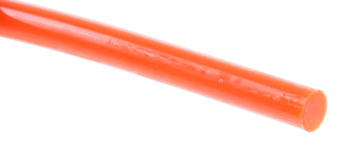 RS PRO 30m 6.3mm diameter Orange Round Polyurethane Belt for use with 38mm minimum pulley diameter