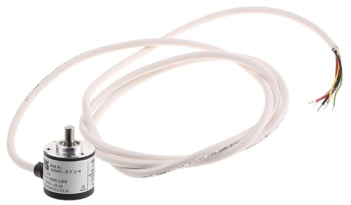 Hengstler RI32 Series Incremental Incremental Encoder, 100 ppr, Push Pull Signal, Solid Type, 6mm Shaft