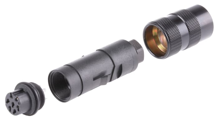 binder Circular Connector, 7 Contacts, Cable Mount, M16 Connector, Plug, Female, IP67, 723 Series