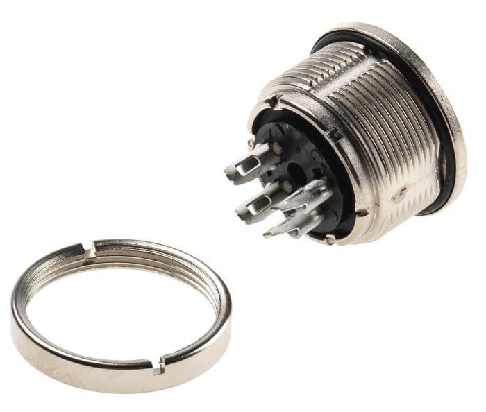 binder Circular Connector, 4 Contacts, Panel Mount, M16 Connector, Socket, Female, IP67, 723 Series