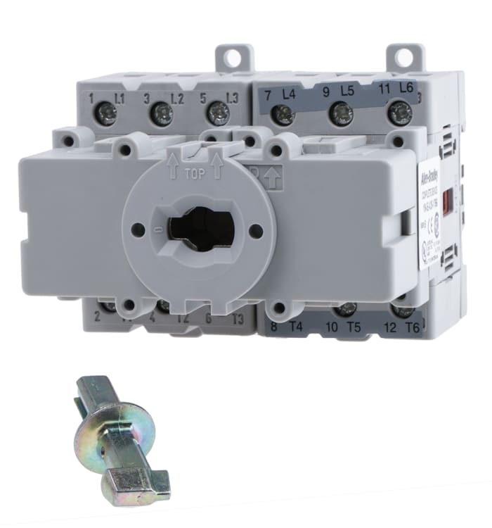 Allen Bradley 6P Pole Isolator Switch - 25A Maximum Current, 11kW Power Rating, IP66