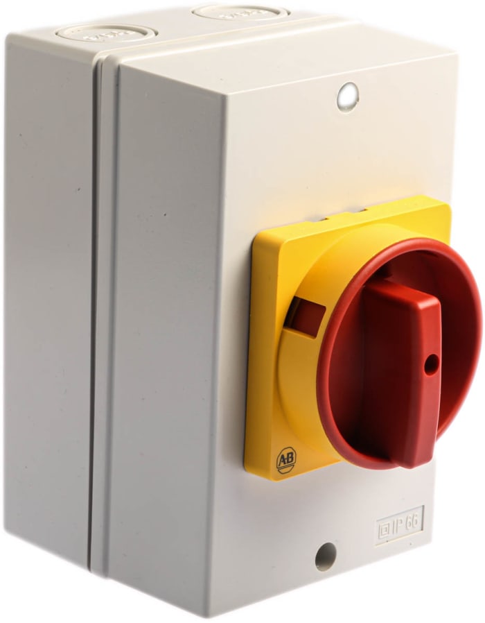 Allen Bradley 3P Pole Isolator Switch - 25A Maximum Current, 11kW Power Rating, IP66