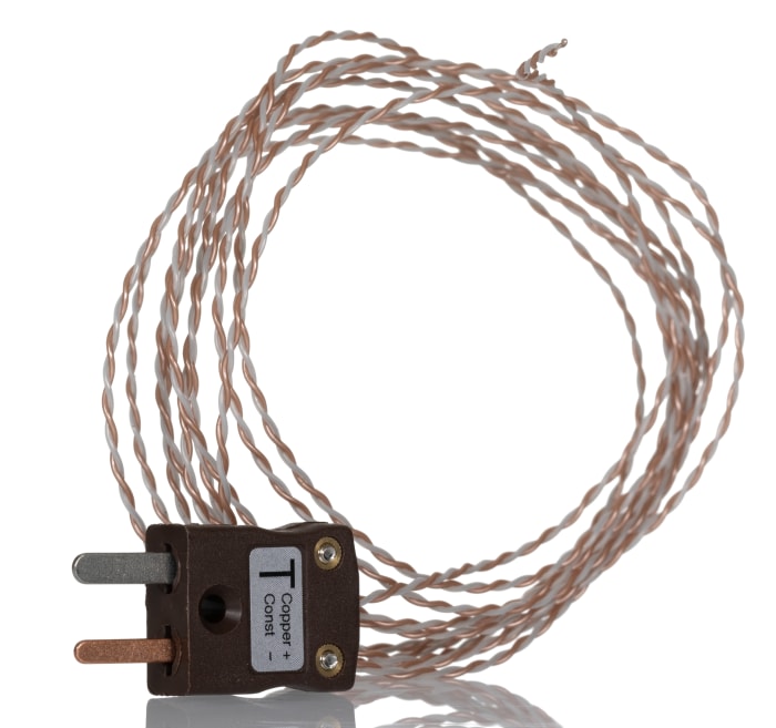 RS PRO Type T Exposed Junction Thermocouple 2m Length, 1/0.315mm Diameter, -75°C → +250°C