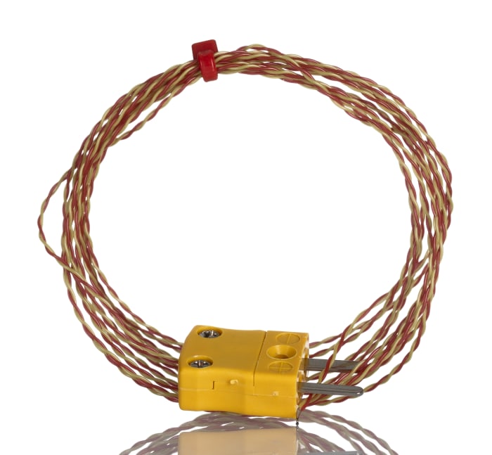 RS PRO Type K Thermocouple 2 m Length, 1 mm Diameter, -75 °C → 250 °C Max