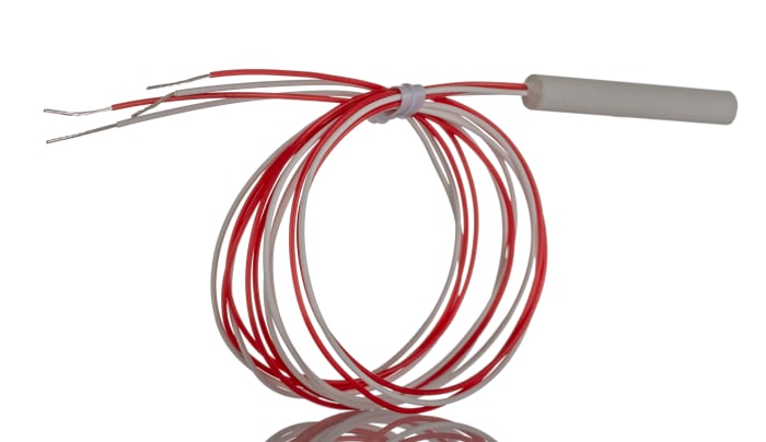 RS PRO PT100 RTD Sensor 7 mm Dia, 450 mm Long, 4 Wire, Class B 250 °C max