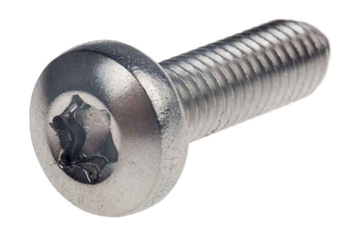 RS PRO Hexalobular Recess Pan A2 304 Stainless Steel Machine Screw ISO 14583 M6 x 20mm