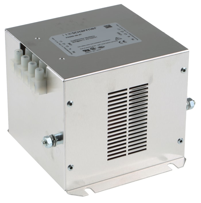 Schaffner, FN256 36A 480 V ac 0 → 60Hz, Flange Mount RFI Filter, Screw 3 Phase