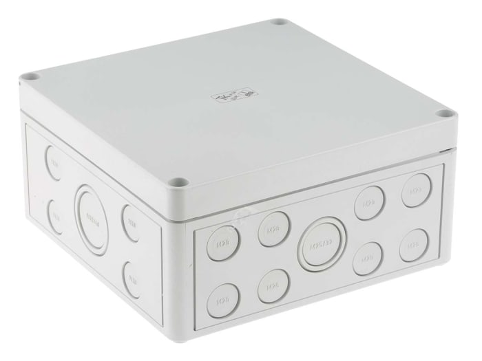 Spelsberg TK PC Series Grey Polycarbonate Junction Box, IP66, 182 x180 x 90mm